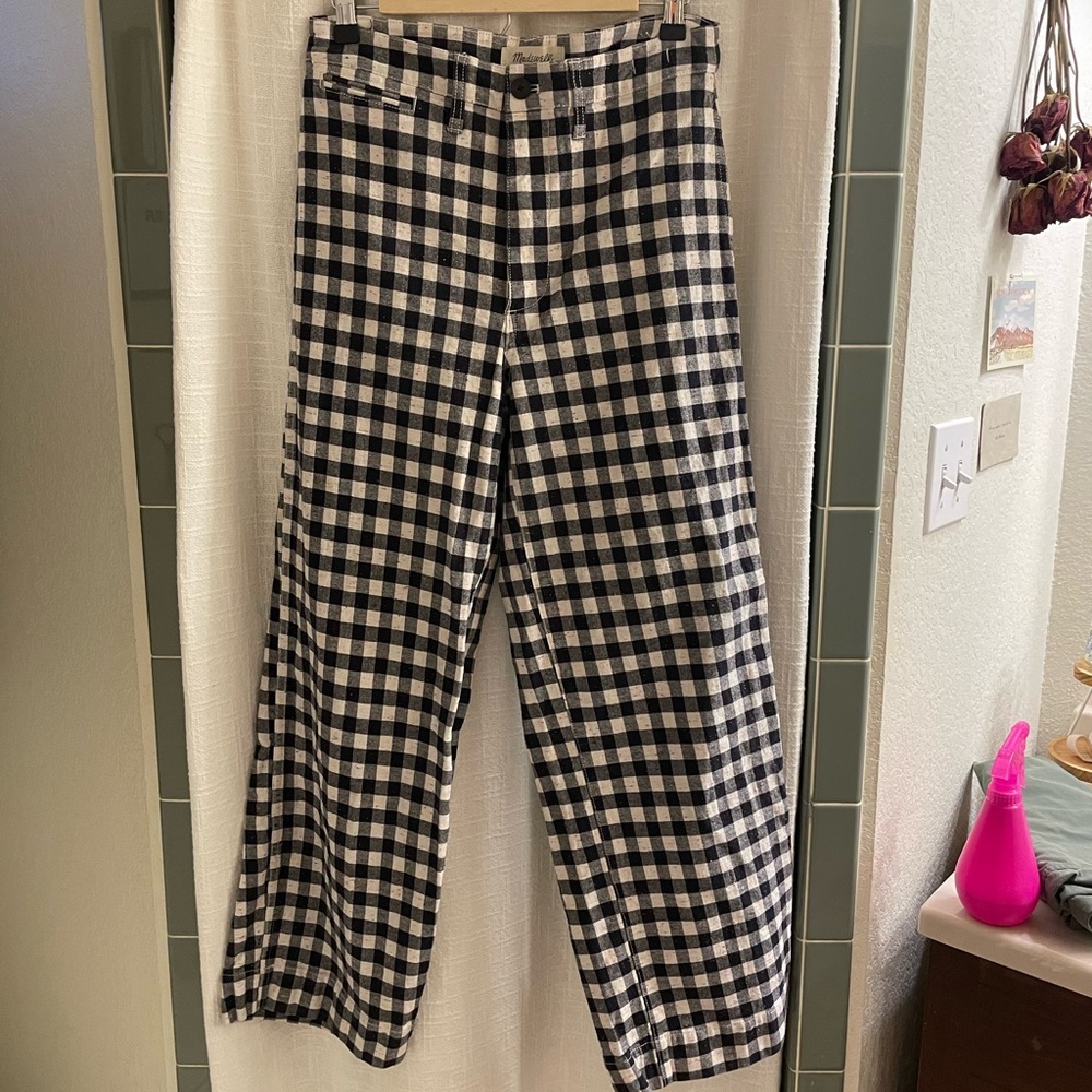 gingham madewell pants